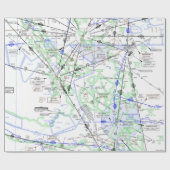 Papier Cadeau Graphique aéronautique (Plat)