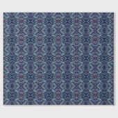 Papier Cadeau Graphique bleu et rose Abstrait (Plat)