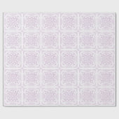 Papier Cadeau Graphique de Crochet pourpre (Plat)