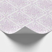 Papier Cadeau Graphique de Crochet pourpre (Coin)