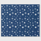Papier Cadeau Graphique de Flacons de neige monochromes (Plat)