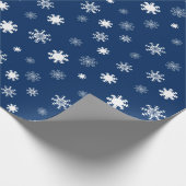 Papier Cadeau Graphique de Flacons de neige monochromes (Coin)