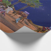 Papier Cadeau Graphique de Noël étoilé masculin (Coin)