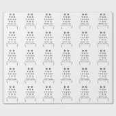 Papier Cadeau Graphique des tests de vue (Plat)