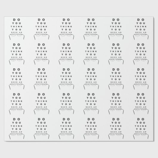 Papier Cadeau Graphique des tests de vue (Plat)