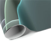 Papier Cadeau Graphique géométrique Turquoise moderne (Coin rond)