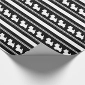 Papier Cadeau Graphique noir (Coin)