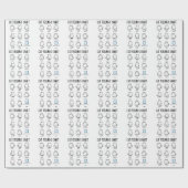 Papier Cadeau Graphique Sentiments de chat (Plat)