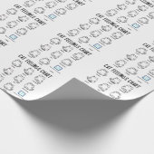 Papier Cadeau Graphique Sentiments de chat (Coin)