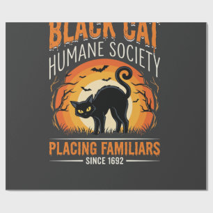 Papier Cadeau Graphique vintage de la Société humanitaire de la