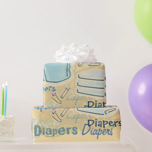 Papier Cadeau Graphiques de baby shower