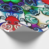 Papier Cadeau Graphiques informatiques. Illustration d'un flo ab (Coin)