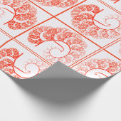 Papier Cadeau Graphiques Orange Palette Tree Motif d'art Abstrai (Coin)