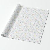 Papier Cadeau Graphiques Rétro Palmiers  (Déroulé)