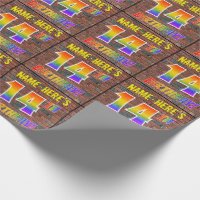 Graphisme Arc-en-ciel pour 14 ANS ! & Nom personna