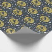 Papier Cadeau Graphisme de Boule de Noël HUFFLEPUFF™ (Coin)