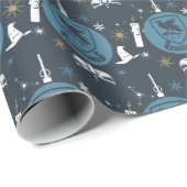 Papier Cadeau Graphisme de boule de Noël RAVENCLAW™ (Coin rond)