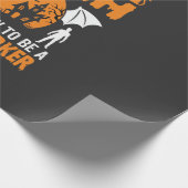 Papier Cadeau Graphisme de chat sorcière employé postal Hallowee (Coin)