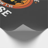 Papier Cadeau Graphisme de costume de balai de sorcière d'infirm (Coin)