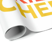 Papier Cadeau Graphisme de l'amoureux du sandwich au fromage gri (Coin rond)