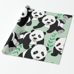 Papier Cadeau Graphisme des ours de panda