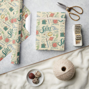 Papier Cadeau Graphisme en collage aquarelle THE SHIRE™