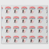 Papier Cadeau Graphisme Thématique du guerrier du Paintball (Plat)