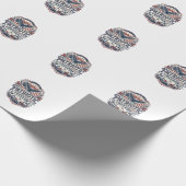 Papier Cadeau Graphisme vectoriel de fierté de petite ville du M (Coin)