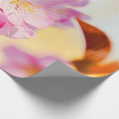 Papier Cadeau Grappe Verticale Des Fleurs Sakura (Coin)