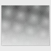 Papier Cadeau Gras Artsy noir et blanc Moiré Motif (Plat)