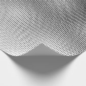 Papier Cadeau Gras Artsy noir et blanc Moiré Motif (Coin)