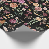 Papier Cadeau Gras Autumn Boho Flowers Jardin botanique (Coin)