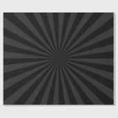 Papier Cadeau Gras Noir et Charcoal Burst Personnaliser Cette (Plat)