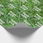 Papier Cadeau Grass vert 65e Anniversaire Papier d'enveloppement (Coin)