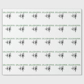 Papier Cadeau Grasshopper avec le symbole "Zen" (Plat)