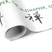 Papier Cadeau Grasshopper avec le symbole "Zen" (Coin rond)