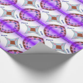 Papier Cadeau "Gratitude Peace Love Unite" Mandala Art Imprimer (Coin)