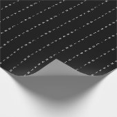 Papier Cadeau GRATUITES Noires personnalisables minimes (Coin)