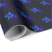 Papier Cadeau Gravité Drive Spacecraft (Coin rond)