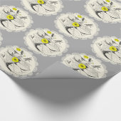 Papier Cadeau Gravure de nénuphars (Coin)