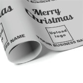 Papier Cadeau Gray | Business | Papier d'enveloppement de Noël (Coin rond)