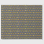 Papier Cadeau Gray, Faux Gold 30e (Trentième) Événement (Plat)