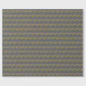 Papier Cadeau Gray, Faux Gold 47e (Quarante-Septième) (Plat)