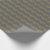 Papier Cadeau Gray, Faux Gold 47e (Quarante-Septième) (Coin)