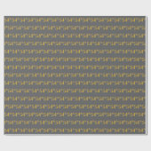 Papier Cadeau Gray, Faux Gold 54e (Cinquante-quatrième) (Plat)