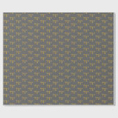 Papier Cadeau Gray, Faux Gold 71e (Soixante-et-onze) (Plat)