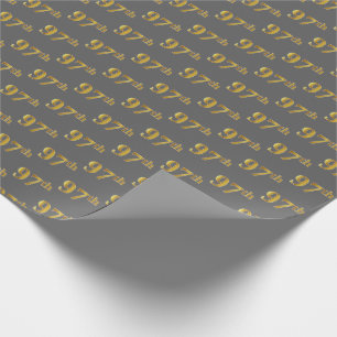 Papier Cadeau Gray, Faux Gold 97e (Quatre-vingt-dix-septième)
