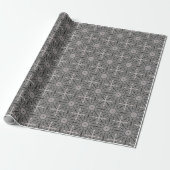 Papier Cadeau Gray Mandala (Déroulé)