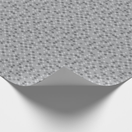 Papier Cadeau Gray Polka Dots (Coin)