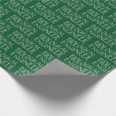 Papier Cadeau Gray Wavy Text (Coin)